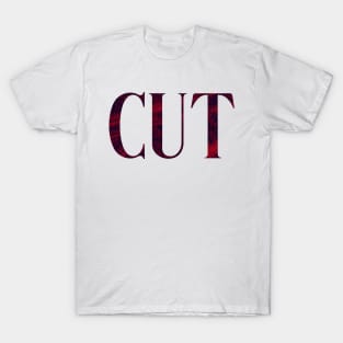 Cut - Simple Typography Style T-Shirt